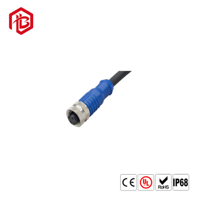customized wire M12 male female plug socket 2 3 4 5 6 8 pin straight circular cable m12 m8 sensor electrical wire connec