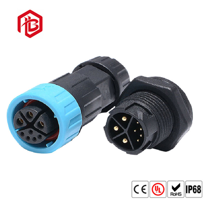 250V 5A Circular Waterproof Connector Straight/Angled For Industrial Applications