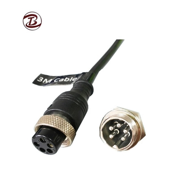 M16 Circular Plug Aviation Connector M8 3 4 6 8Pins GX16 Male Female Front Back Mount Metal PCB Socket Circular Connectors