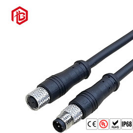 Black Nylon 8A Circular Waterproof Male Female Connector