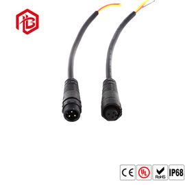 Black Male Female 3 PIN Quick Connect Waterproof Wire Connectors