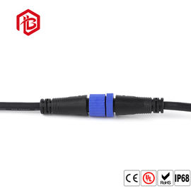 Male To Female 3 Pin M15 Watertight Cable Connector