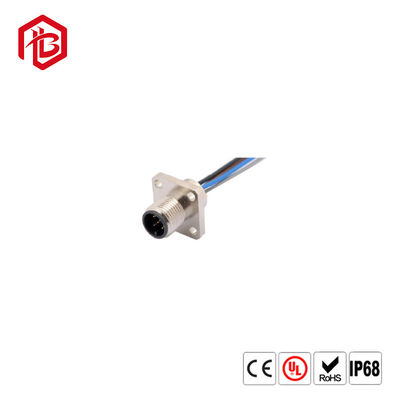 Buy Industrial IP67 Waterproof Electrical M12 Circular Connector Male To Female Molding Cable 3 4 5 8 12 Pins online manufacture
