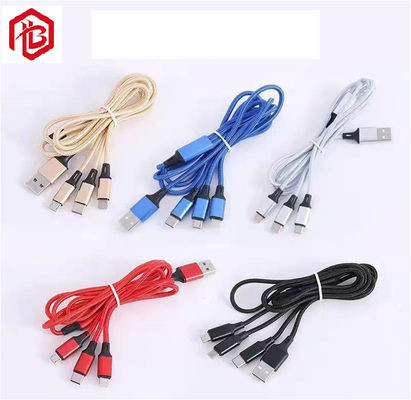 Buy 3 In 1 Micro Usb Cable 1m Retractable Type C Data Cables 3A Fast Charging Cable online manufacture