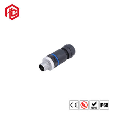 Buy M12 Connector Waterproof IP67 Square Flange Male 2/3/4/5Pin Panel Mounted Socket Connector online manufacture