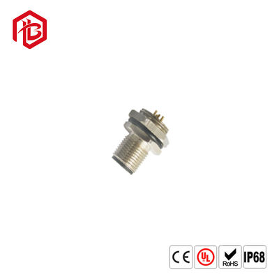 Buy M12 5PIN Male PG7 Nut Field Wireable Straight A Code Circular Connector Metal Coupling online manufacture