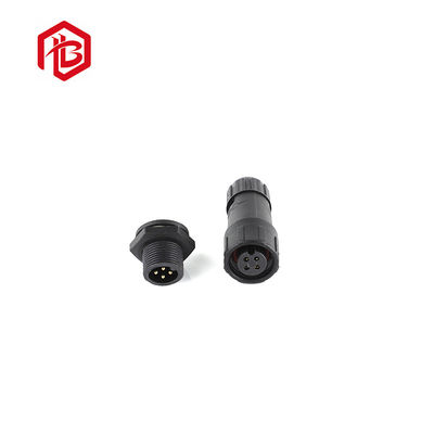 Buy 300V m14 panel mount nylon plug black Ambient lighting fixture alarms waterproof cable connector online manufacture