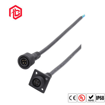 Buy Waterproof Front Nut Flange Socket M15 Panel Mounting Connector Male Female 4 5 8pin online manufacture