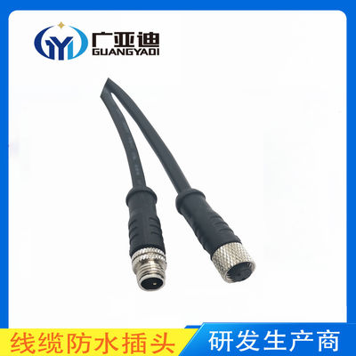 Buy 2 3 4 Pin Cable Male Female M8 Metal Waterproof Connector online manufacture
