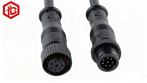 Buy High Quality Waterproof Electrical Wiring Connectors M12 METAL PLUG 2 3 4 5 6  7 8 Pins online manufacture