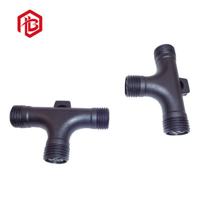 Buy Spiral Tooth T Type 2-4 Pin Copper Contact Waterproof Connector for PCB FPC Solar Power Systems Male/Female Cable Connection online manufacture