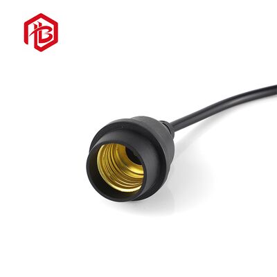 Buy IP67 Outdoor Waterproof Copper Contact E27 Electric Lamp Holder with Soft Cord and Connector for RF/Microwave Outdoor Use online manufacture