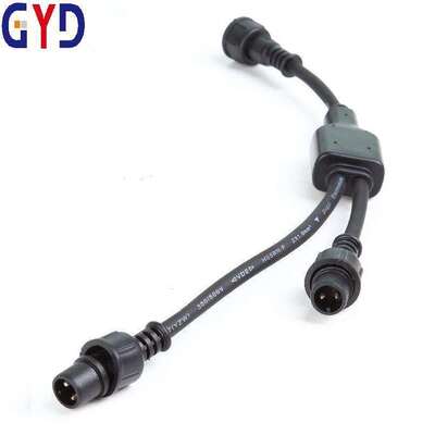 Buy BETT Y16 Y-Shaped Waterproof IP67-IP69 Adapter with LED Light Copper Contacts 2-4 Pin Male/Female for Power Applications online manufacture