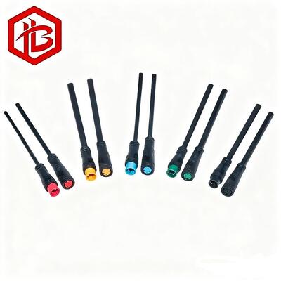 Buy High Quality IP65 Waterproof 4P 6-core M6/M7/M8 Copper Contact ABS Cable Connector Plug for Male Female Electric Bike Connectors online manufacture