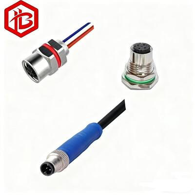 Buy OEM ODM M5 4 Pin Male/Female Waterproof Circular Connector Cable for Aerospace RF UHF PCB Power Applications online manufacture