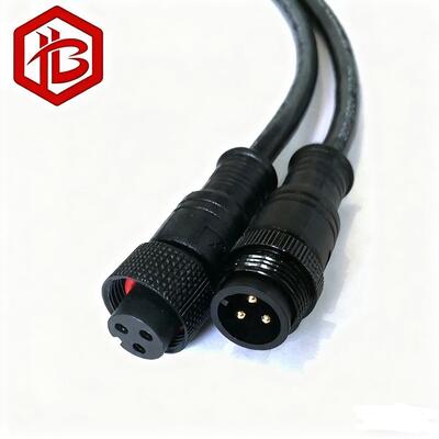 Buy M15 PVC Waterproof Connector with Cable IP68 Rated Aerospace UHF RF PCB FPC Power Extension Cord for LED Lights online manufacture