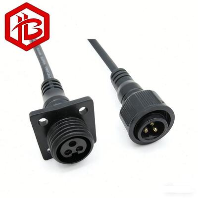 Buy M15 FLANGED Waterproof Plug Male/Female Panel Mount Cable Connector 2-4Pin IP68 for PCB RF Street Light Project online manufacture