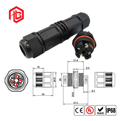 Buy BETT L20 L Type Male/Female Copper Waterproof Connector (IP68) for UHF/RF Applications in Aerospace & Solar Power Systems online manufacture