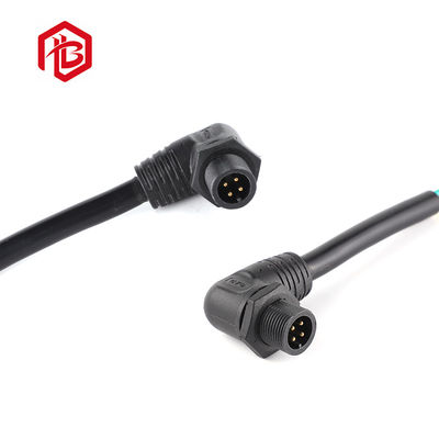 Buy Right Angle M14 IP67 Watertight Cable Connector 2 To 4 Pin For Driver Power​ online manufacture