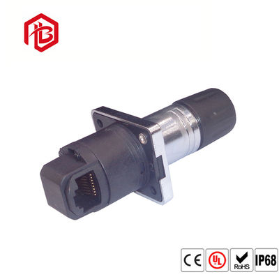 Buy Male Female Plug / Socket RJ45 Waterproof Connector online manufacture