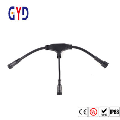 Buy Waterproof Splitter T Led Wire Connectors 3 Way Molded Connector online manufacture