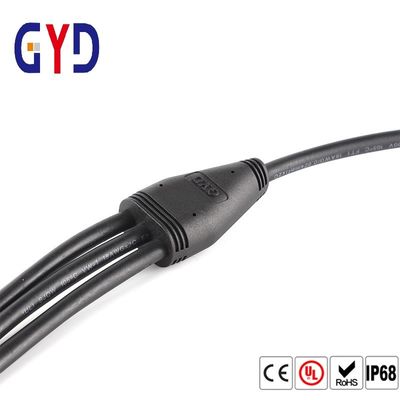 Buy 3 Way Splitter Electrical IP67 Waterproof Cable Connector Black White online manufacture