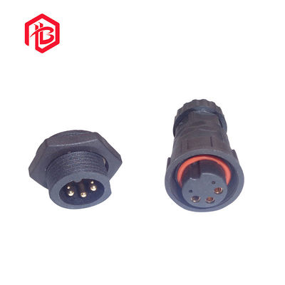Buy 300VAC Waterproof Data Connector M25 Gold Plated Contact With Dustproof Cover online manufacture