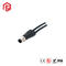 IP67 waterproof D code male aviation cable M12 connector 4 pin