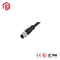 IP67 waterproof D code male aviation cable M12 connector 4 pin