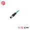 90 Degree Right Angle Connector A Code 5 Pin Male Connector M12 Straight N Right Angle Plug