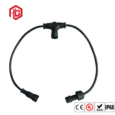 IP67 Electrical 3 Way T Type Wiring Connector 2Pin 3Pin 4Pin