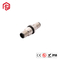 Customizable Male To Male M12 Underground Waterproof Wire Connectors 4 Pin 8 Pin