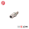 Customizable Male To Male M12 Underground Waterproof Wire Connectors 4 Pin 8 Pin