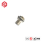 M12 X Code PCB Female Rear M12 Panel Mount Connector 8 Pin For Sign