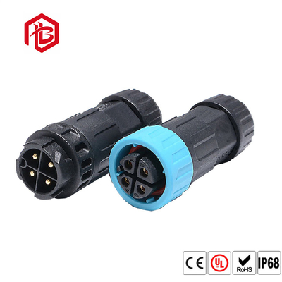 Straight/Angled Water Resistant Cable Connector 5.5mm Circular Panel Mount Connector