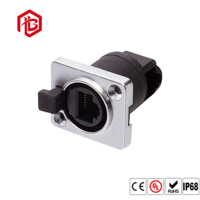 PVC TPE IP69 Rj45 Female Connector communication network dedicated Waterproof Ethernet Jack