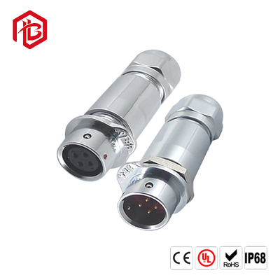 M12 Industrial Metal Waterproof Connector With 2-8Pin Straight Head Aviation Plug