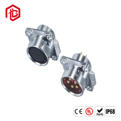 M12 Industrial Metal Waterproof Connector With 2-8Pin Straight Head Aviation Plug