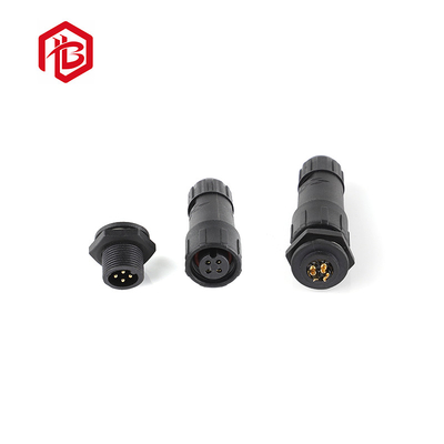 300V m14 panel mount nylon plug black Ambient lighting fixture alarms waterproof cable connector