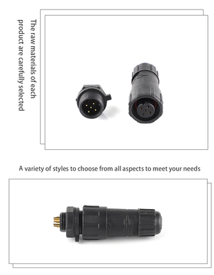 Automotive 300V 7 8 9 Pin M14 panel mount nylon Board-to-wire assembly welding Waterproof Plugs And Sockets
