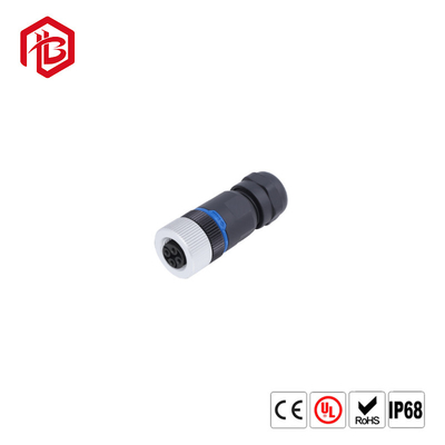 M12 Male 90 Degree Right Angled Aviation Plug M12 PCB Panel Mount Circular Connector