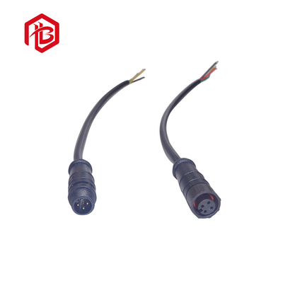 M8 Nylon Threaded Butt Waterproof Aviation Plug 2 3 4 5pin Signal Connector