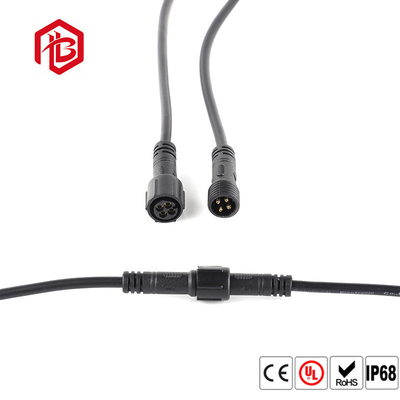 Customized M10 4 Pin Circular PVC Waterproof Connector for Street Lamp and Shared Bicycle