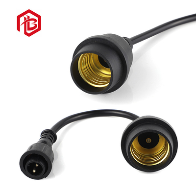PVC Material Waterproof E27 Lamp Holder for -20C-80C Temperature Range and Resistance