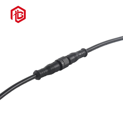8A Current Rating PVC / Nylon IP68 M12 Waterproof Connector For Marine Applications