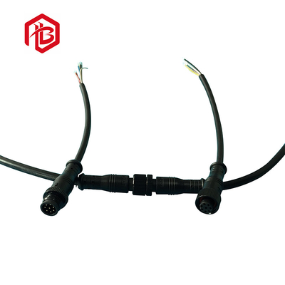 8A Current Rating PVC / Nylon IP68 M12 Waterproof Connector For Marine Applications