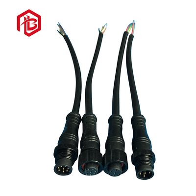 8A Current Rating PVC / Nylon IP68 M12 Waterproof Connector For Marine Applications