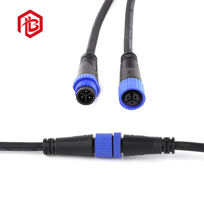 Outdoor Lighting Waterproof Connector M15 Male And Female Docking IP68 with Operating Rating -40C- 105C