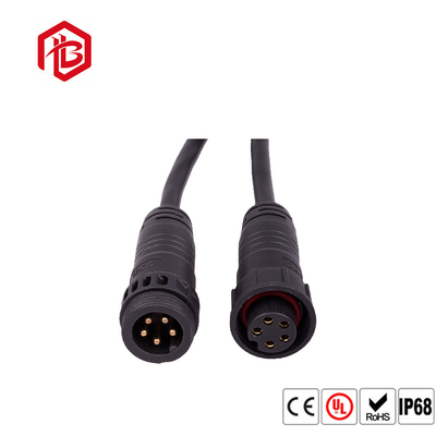Integrated Injection Molding M19 Waterproof Connection Line for Contact Connector and Black Strip Line Length Requirements