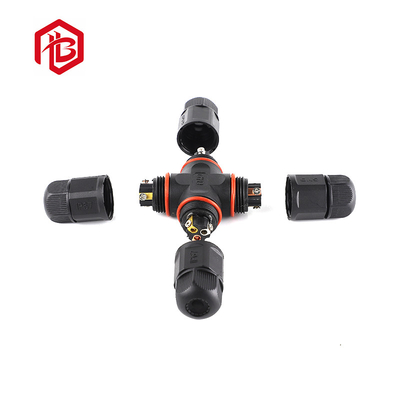 M20 4 Way Electrical Cable Connector 2 3 4 Pin Screw Fixing Type Connector IP68 Waterproof